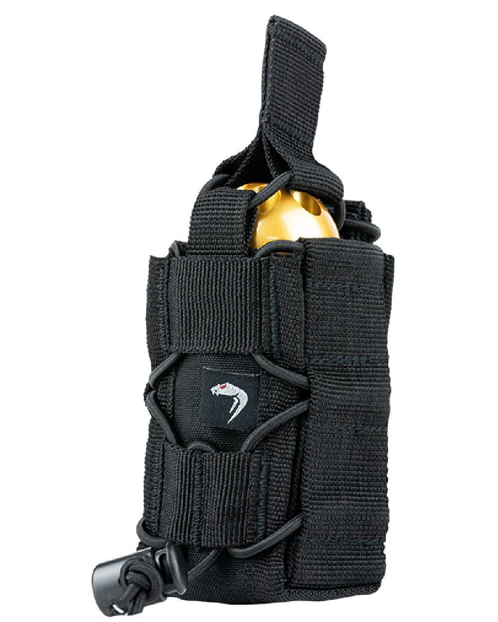 Black Coloured Viper Elite Grenade Pouch on white background #colour_black