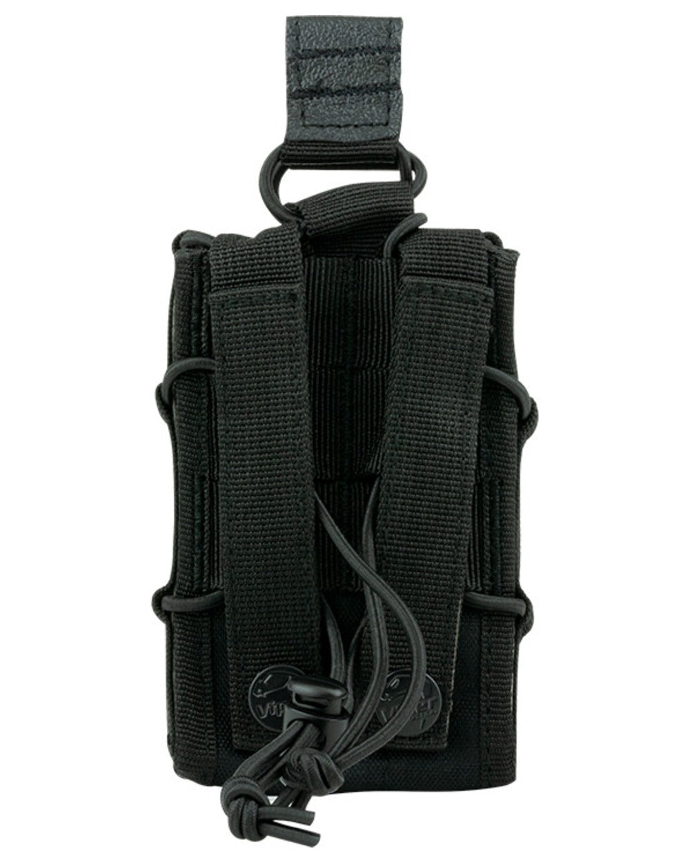Black Coloured Viper Elite Mag Pouch on white background #colour_black