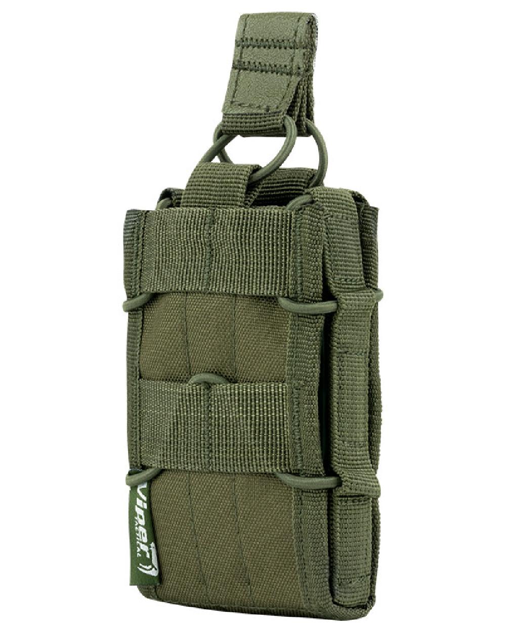 Green Coloured Viper Elite Mag Pouch on white background #colour_green