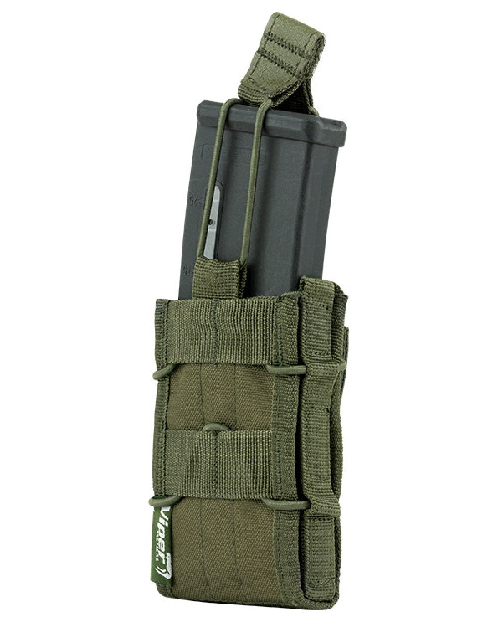 Green Coloured Viper Elite Mag Pouch on white background #colour_green