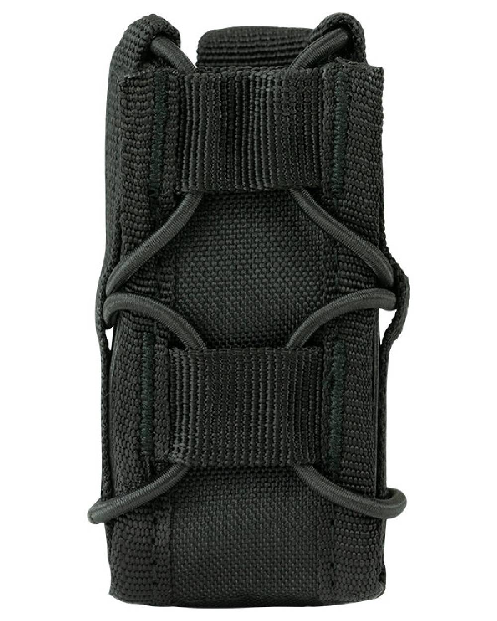 Black Coloured Viper Elite Pistol Mag Pouch on white background #colour_black