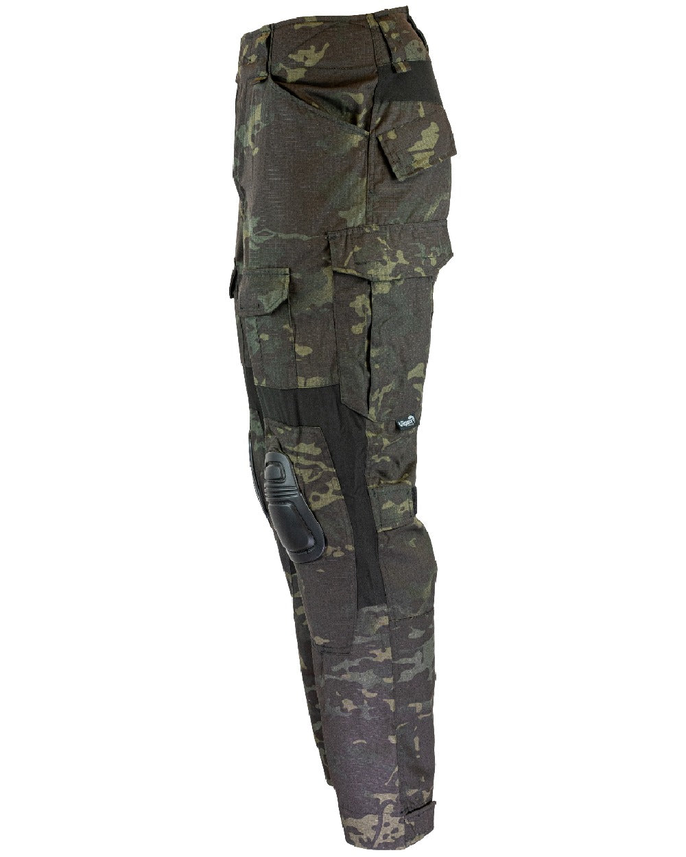 VCAM Black Coloured Viper Elite Trousers Gen2 on white background #colour_vcam-black