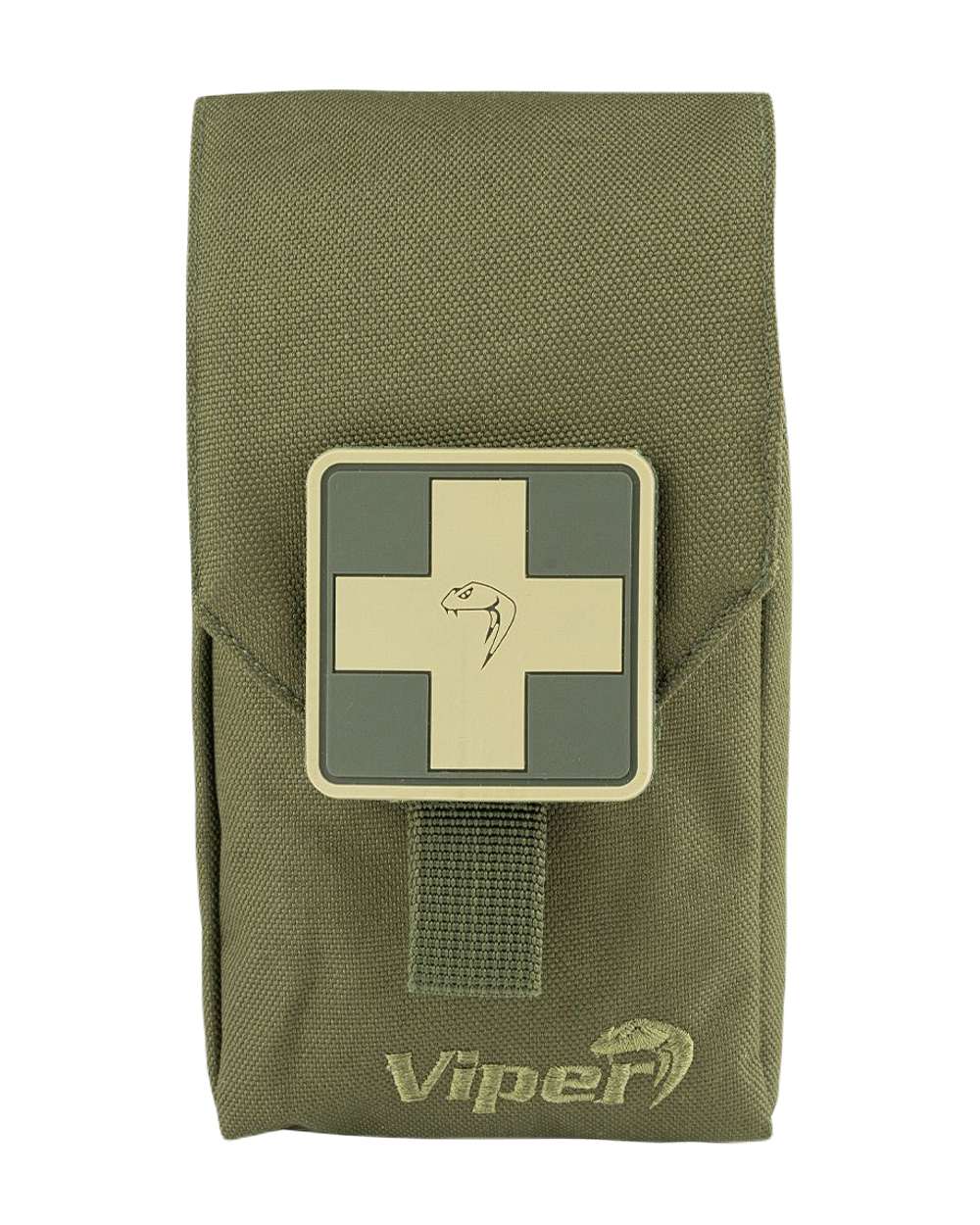 Green Coloured Viper First Aid Kit on white background #colour_green