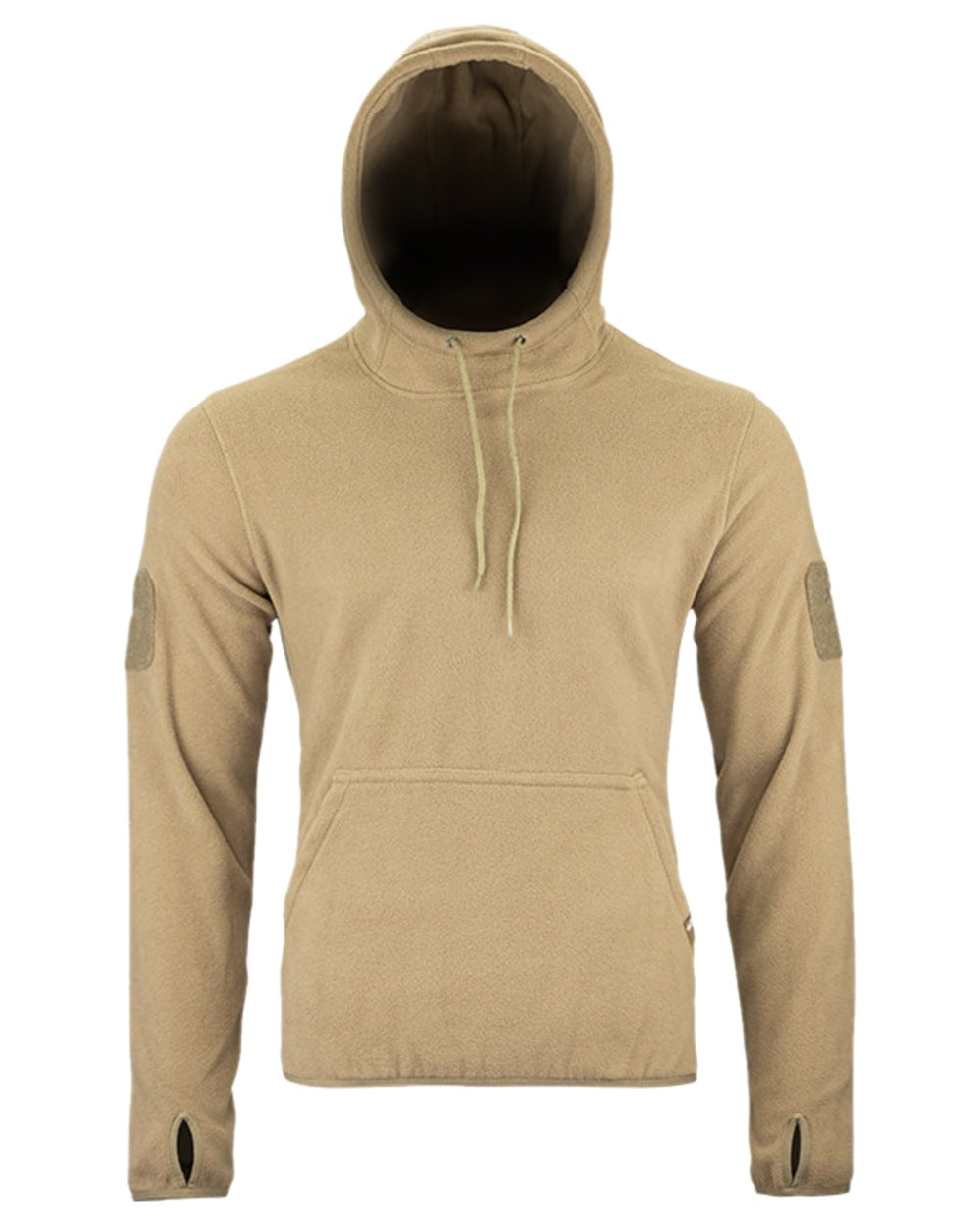 Coyote Coloured Viper Fleece Hoodie on white background #colour_coyote