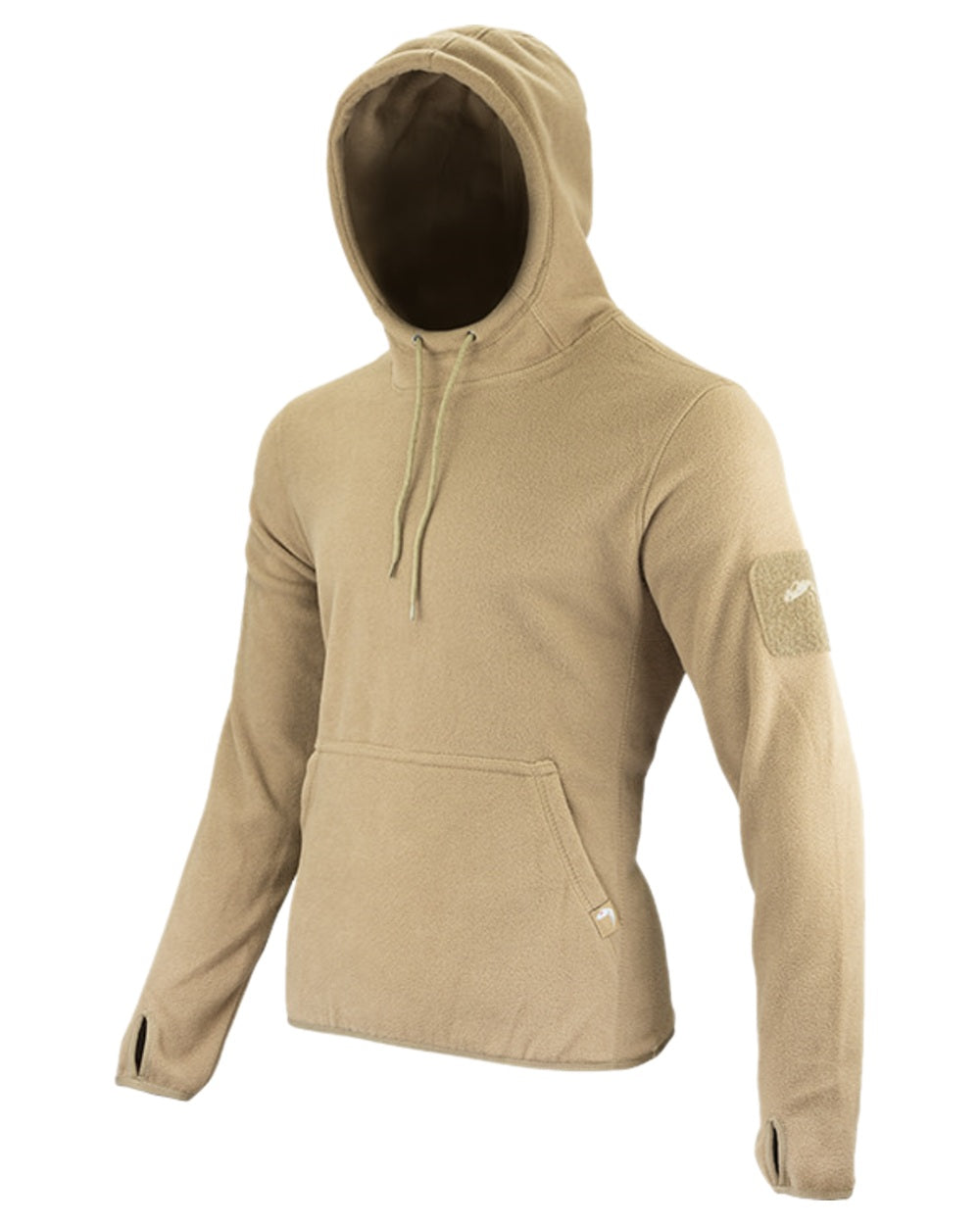 Coyote Coloured Viper Fleece Hoodie on white background #colour_coyote