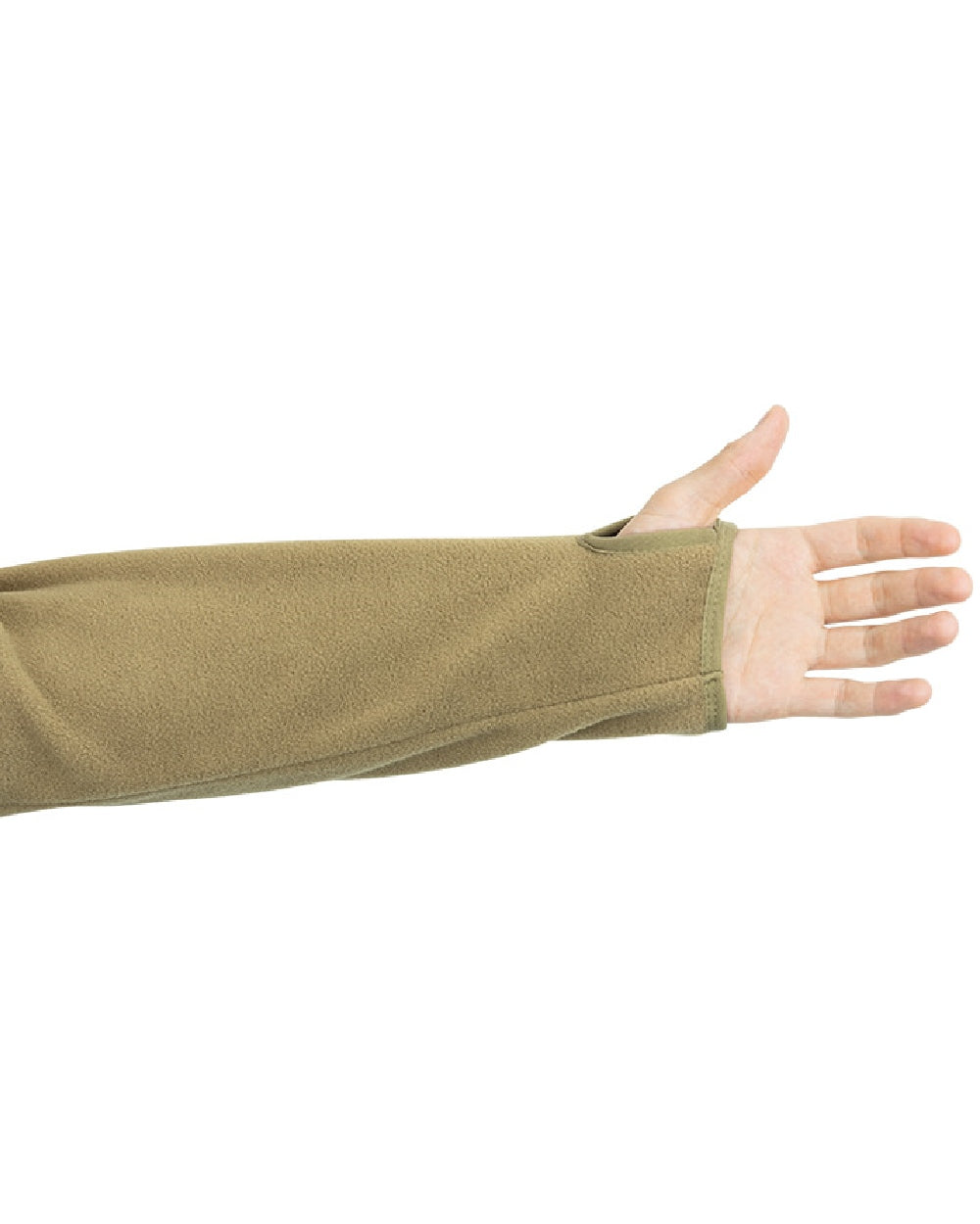Coyote Coloured Viper Fleece Hoodie on white background #colour_coyote