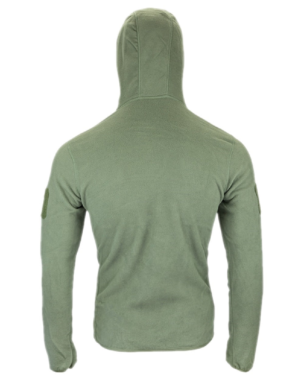 Green Coloured Viper Fleece Hoodie on white background #colour_green