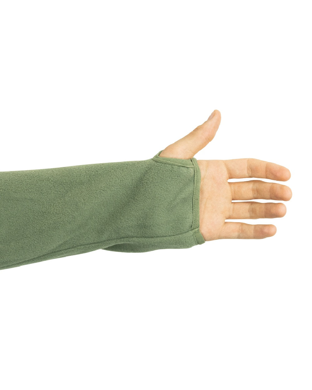 Green Coloured Viper Fleece Hoodie on white background #colour_green