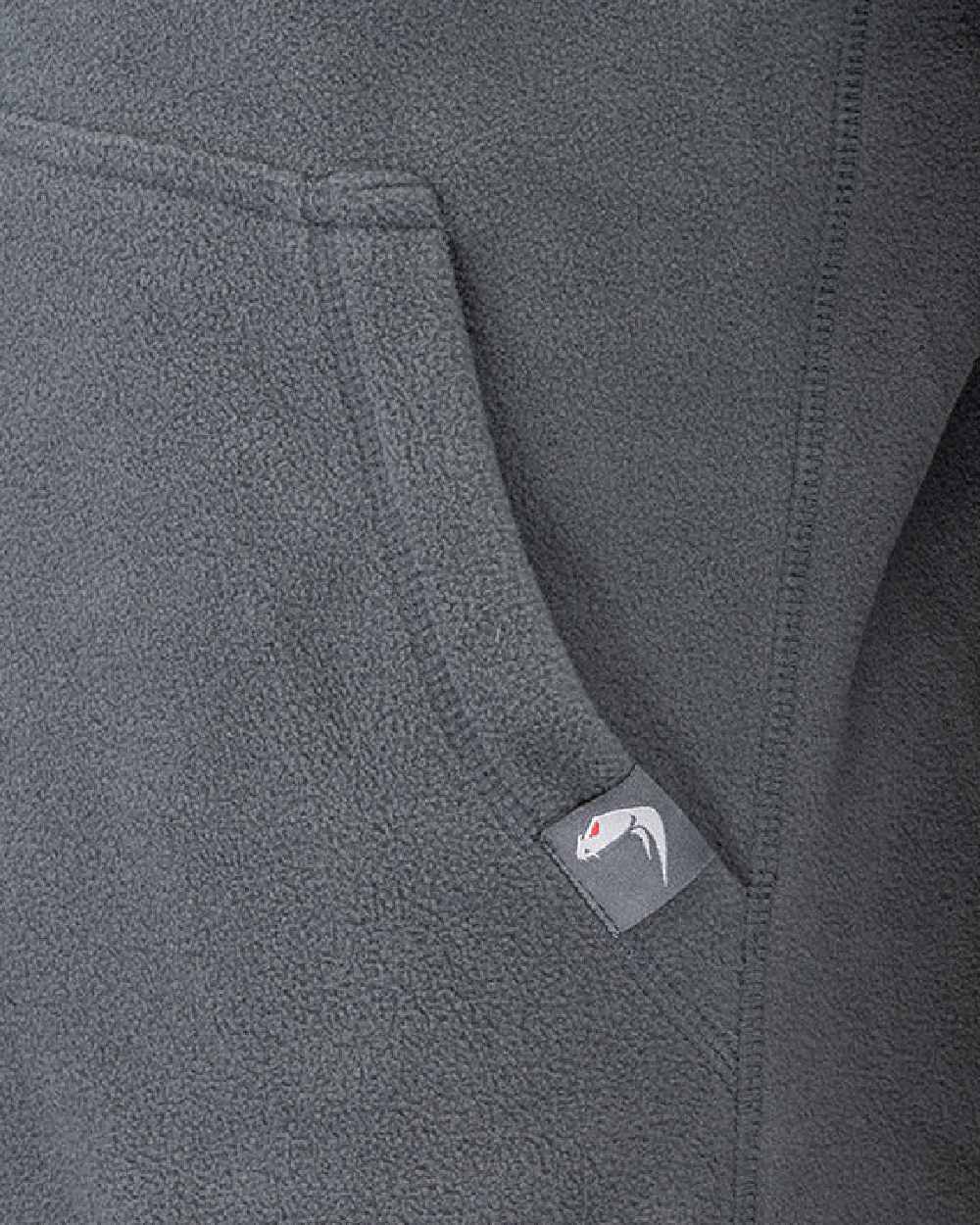 Titanium Coloured Viper Fleece Hoodie on white background #colour_titanium
