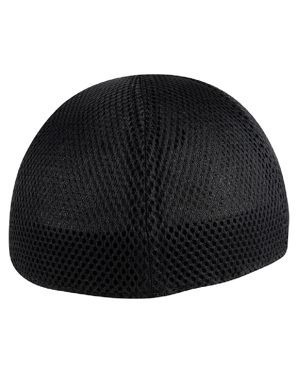 Black Coloured Viper Flexi-Fit Baseball Cap on white background #colour_black