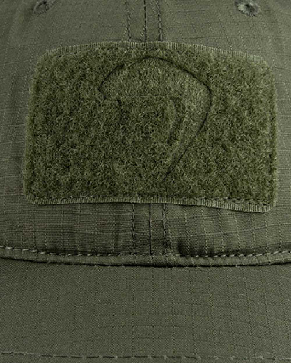 Green Coloured Viper Flexi-Fit Baseball Cap on white background #colour_green