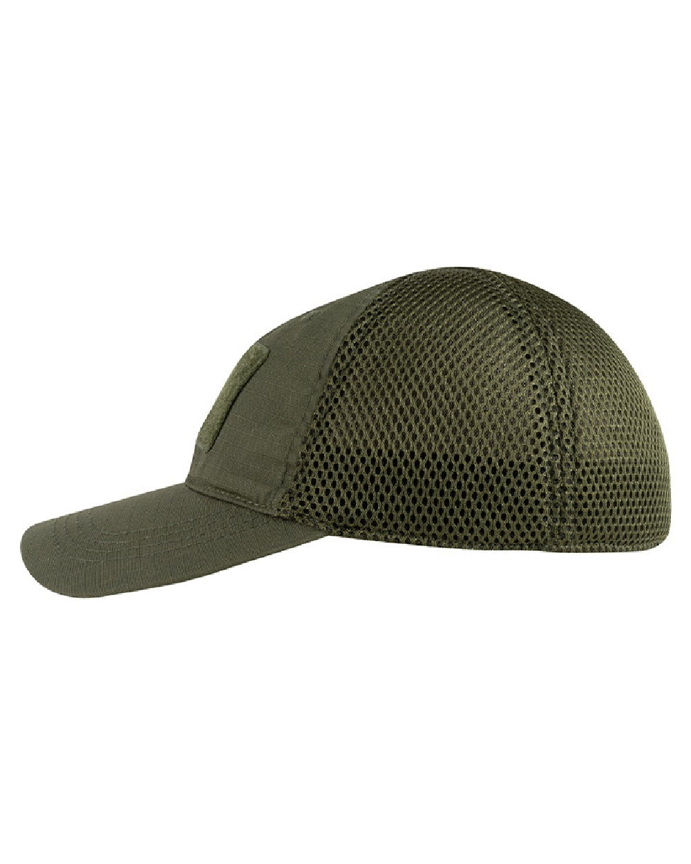 Green Coloured Viper Flexi-Fit Baseball Cap on white background #colour_green