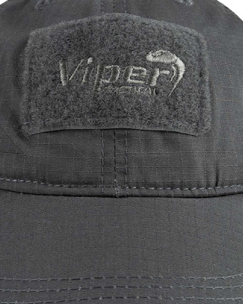 Titanium Coloured Viper Flexi-Fit Baseball Cap on white background #colour_titanium