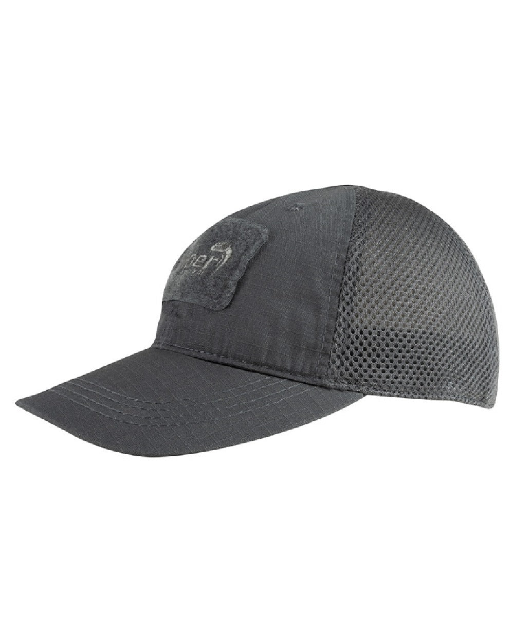 Titanium Coloured Viper Flexi-Fit Baseball Cap on white background #colour_titanium