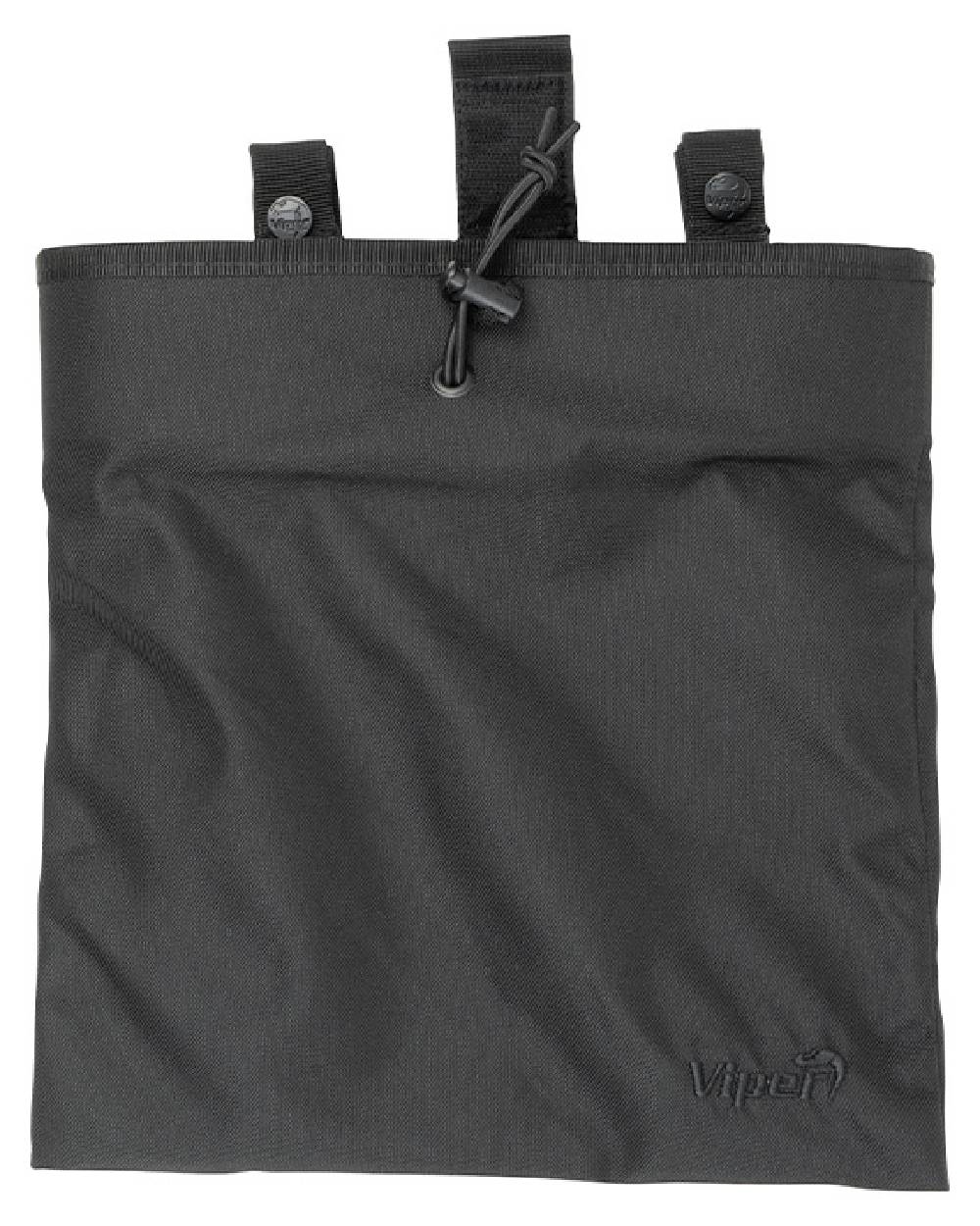 Black Coloured Viper Folding Dump Bag on white background #colour_black