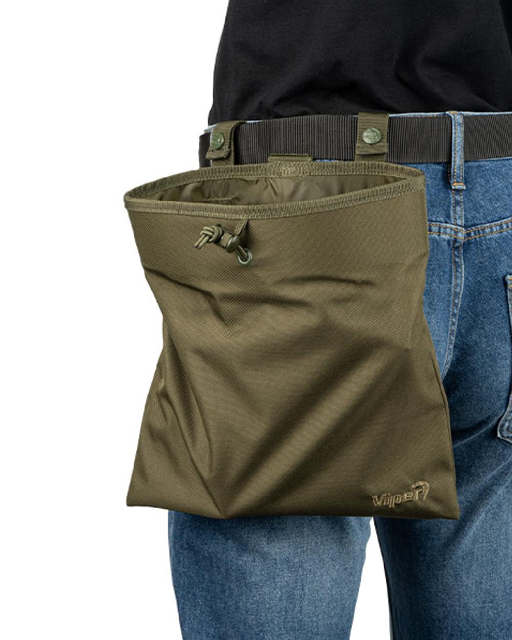 Green Coloured Viper Folding Dump Bag on white background #colour_green