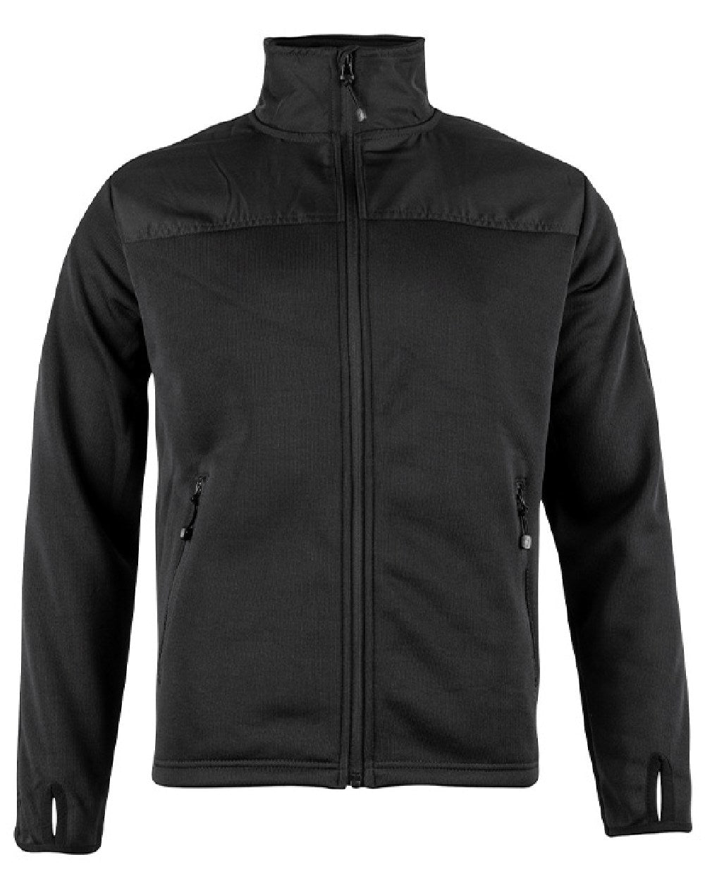 Black Coloured Viper Gen 2 Special Ops Fleece Jacket on white background #colour_black