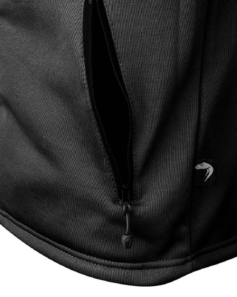 Black Coloured Viper Gen 2 Special Ops Fleece Jacket on white background #colour_black