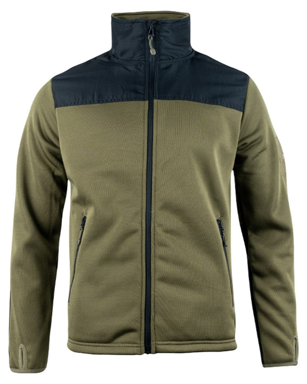 Green Coloured Viper Gen 2 Special Ops Fleece Jacket on white background #colour_green