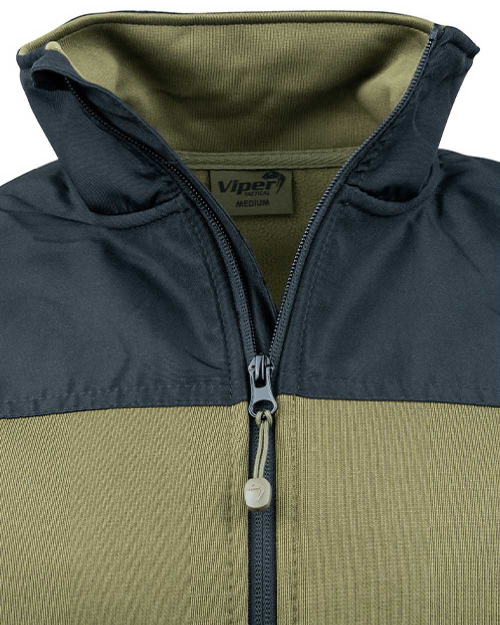 Green Coloured Viper Gen 2 Special Ops Fleece Jacket on white background #colour_green