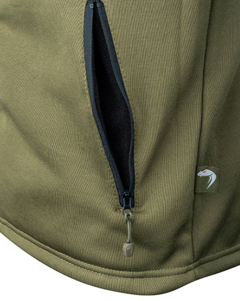 Green Coloured Viper Gen 2 Special Ops Fleece Jacket on white background #colour_green