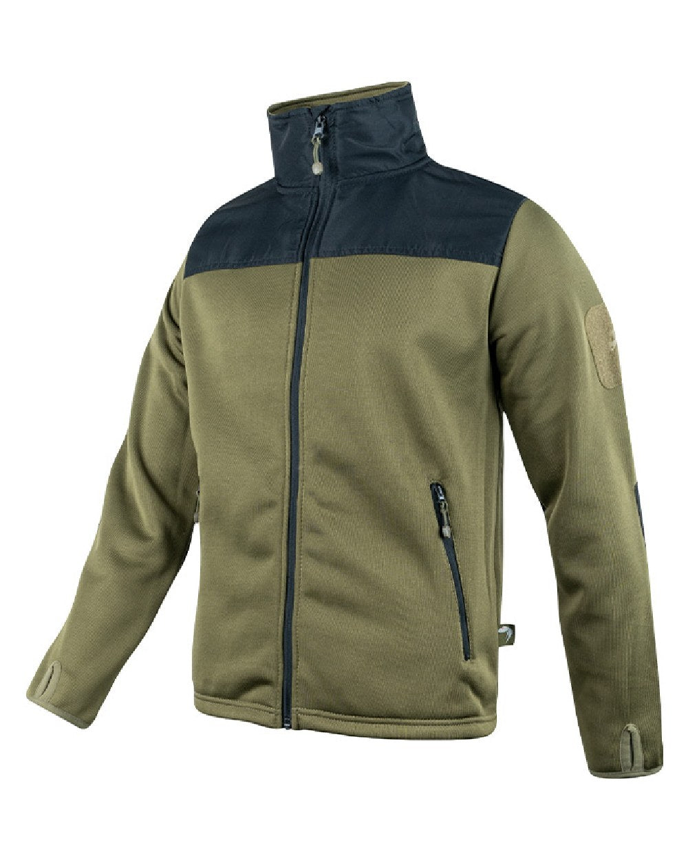 Green Coloured Viper Gen 2 Special Ops Fleece Jacket on white background #colour_green