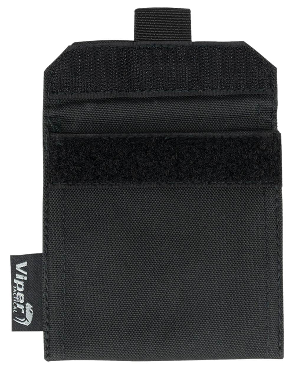 Black Coloured Viper Glove Pouch on white background #colour_black