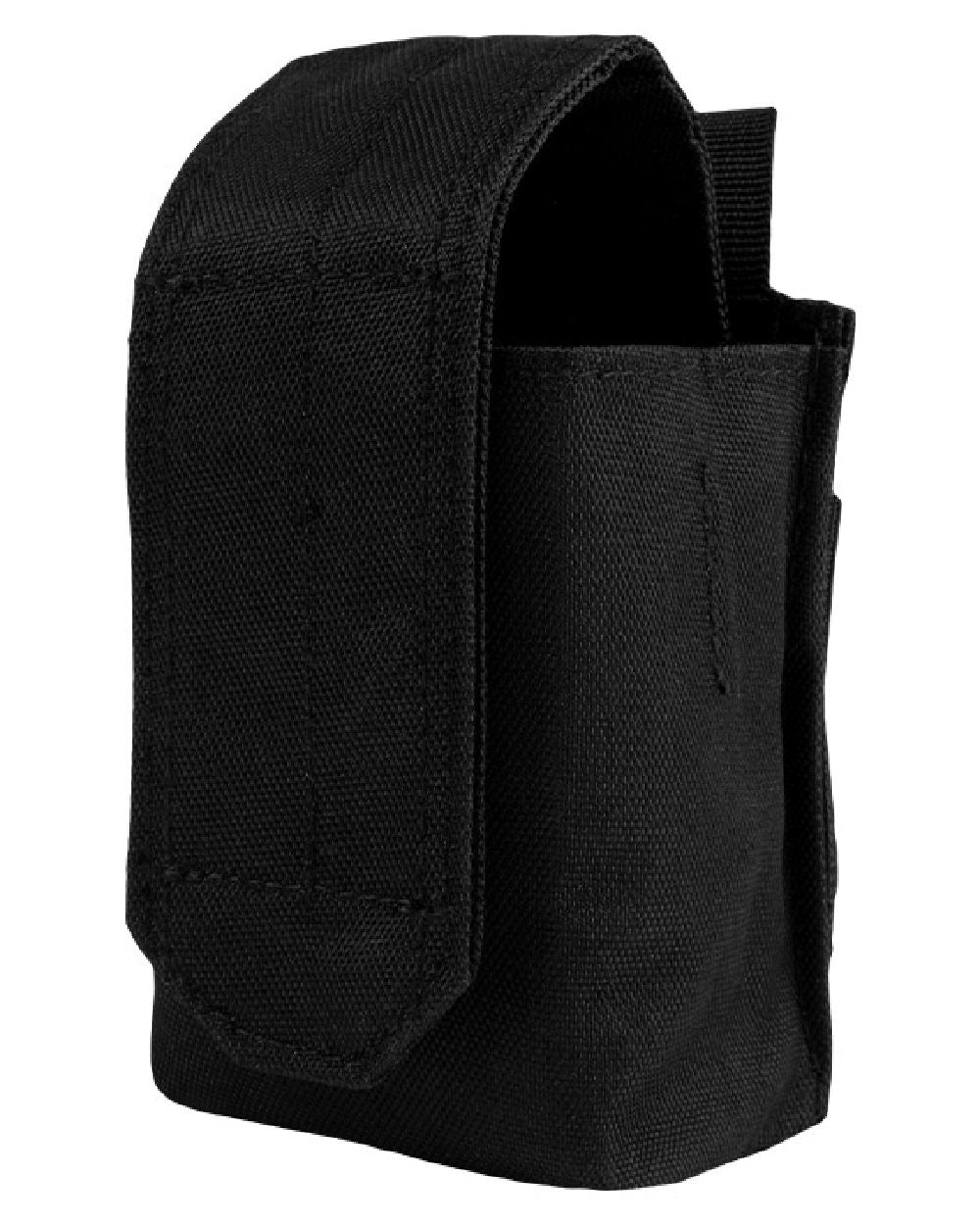 Black Coloured Viper Grenade Pouch on white background #colour_black