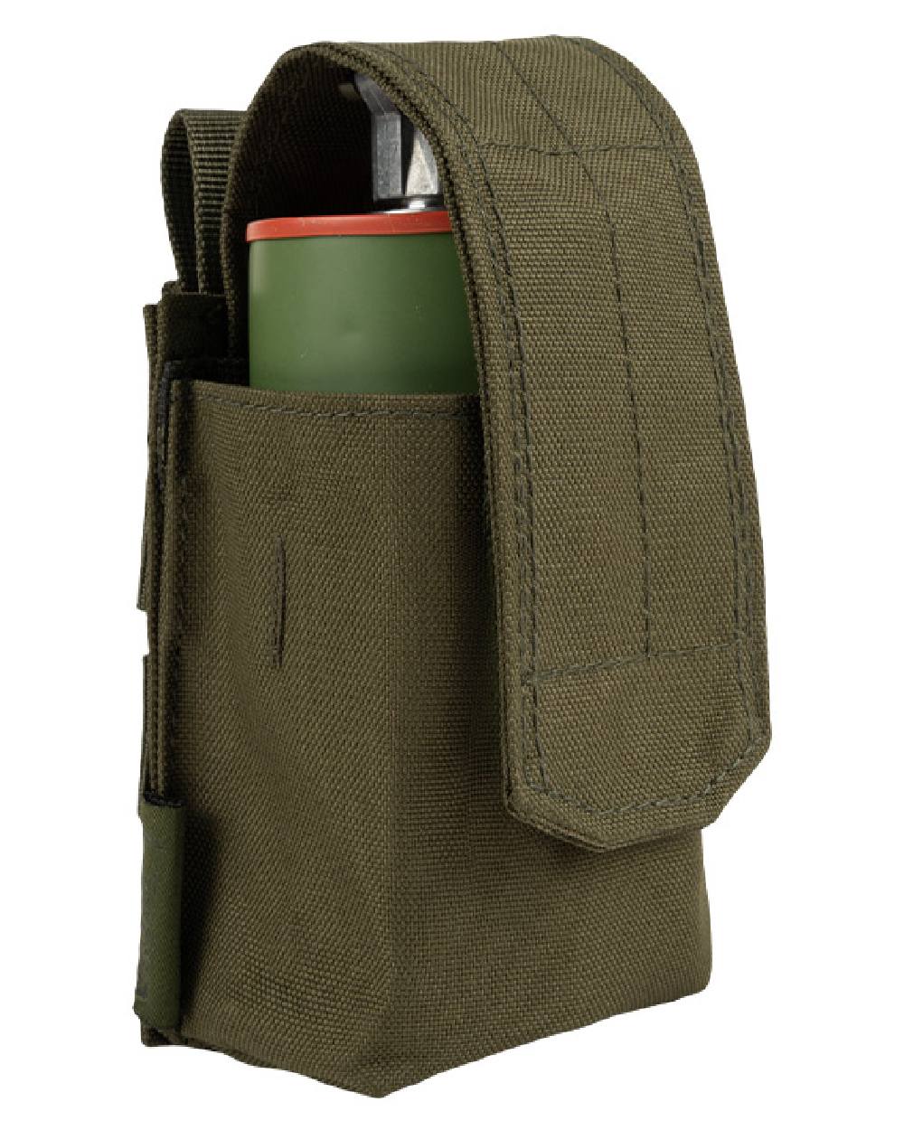 Green Coloured Viper Grenade Pouch on white background #colour_green