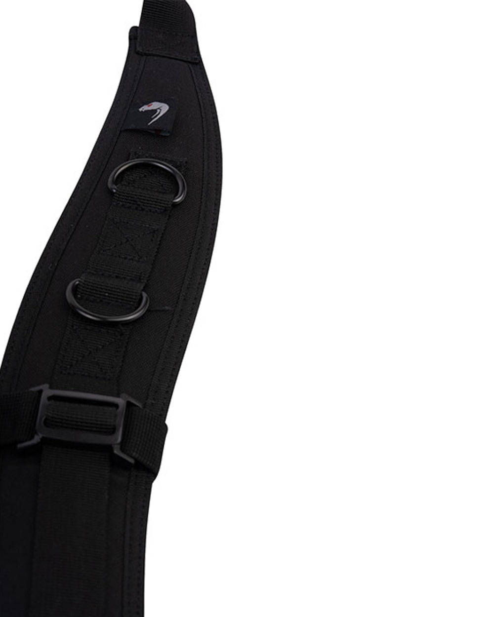 Black Coloured Viper Locking Harness on white background #colour_black