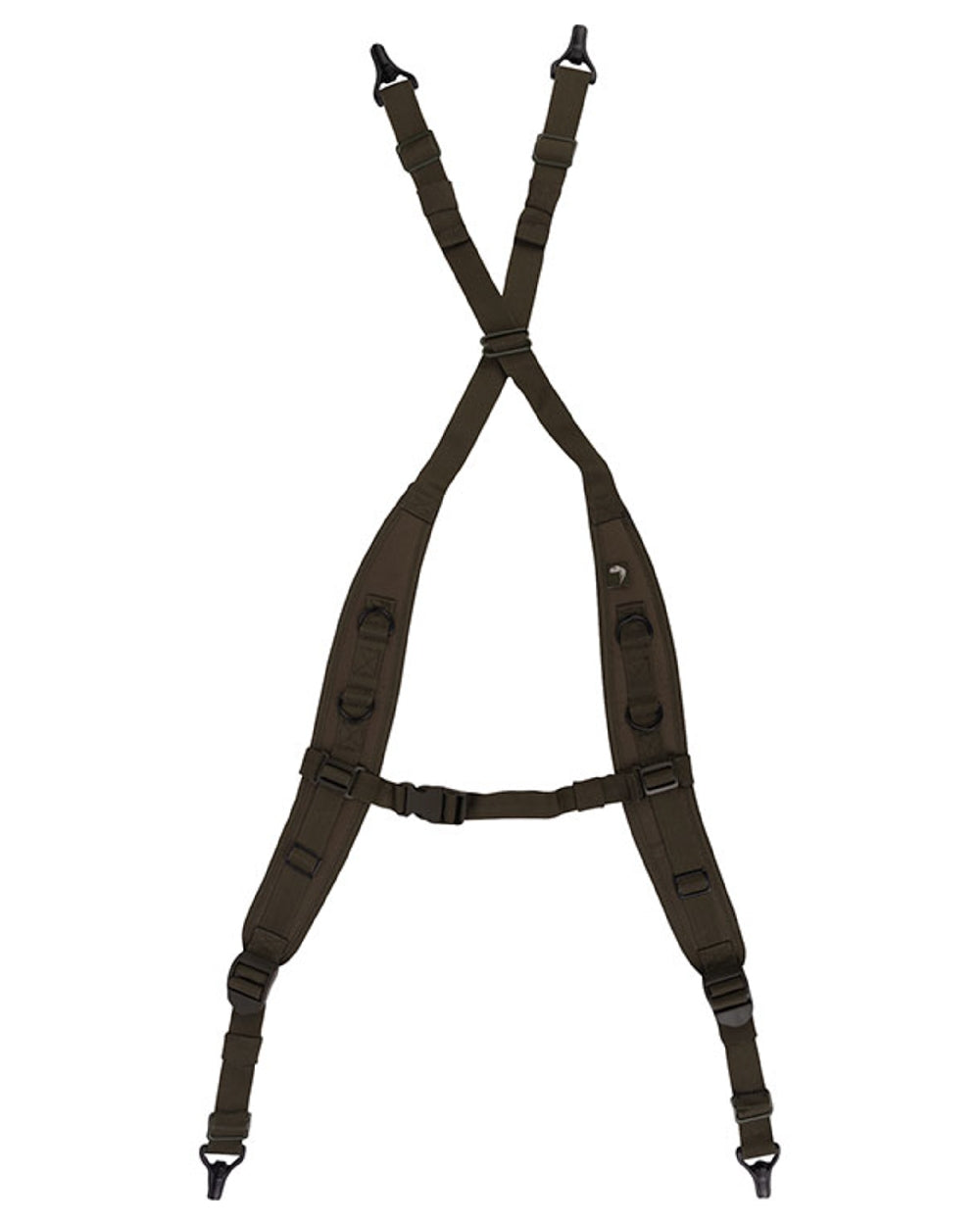 Green Coloured Viper Locking Harness on white background #colour_green
