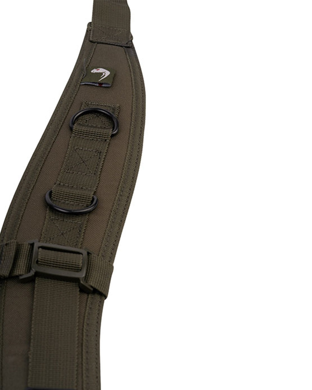 Green Coloured Viper Locking Harness on white background #colour_green