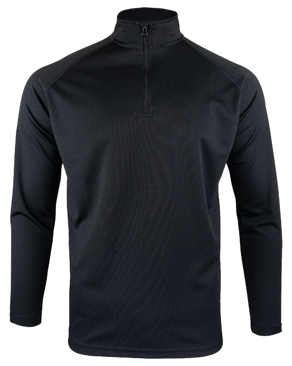 Black Coloured Viper Mesh-Tech Armour Top on white background #colour_black