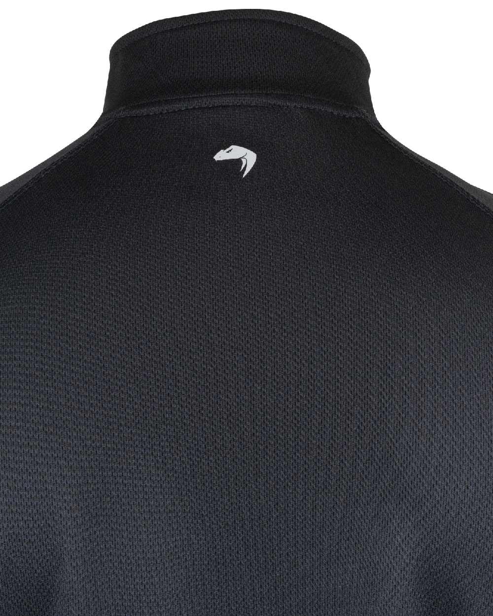 Black Coloured Viper Mesh-Tech Armour Top on white background #colour_black