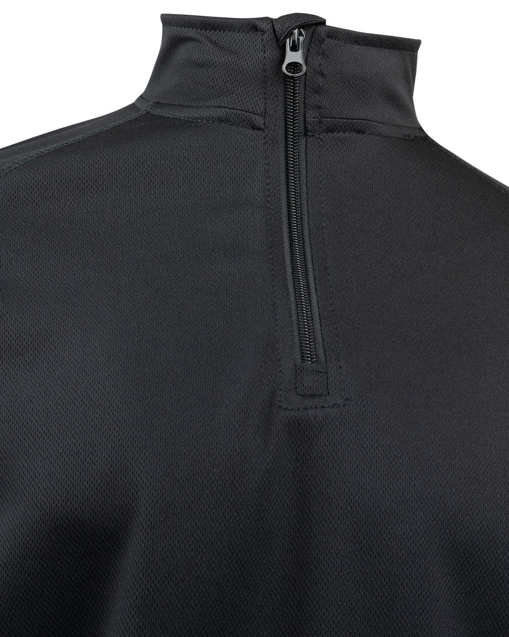 Black Coloured Viper Mesh-Tech Armour Top on white background #colour_black