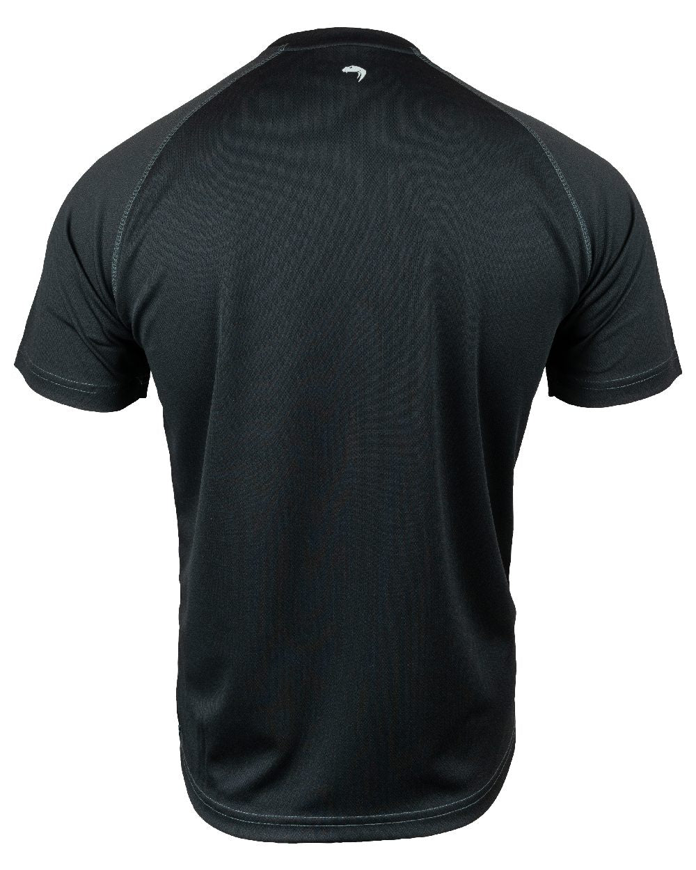 Black Coloured Viper Mesh-Tech T-Shirt on white background #colour_black