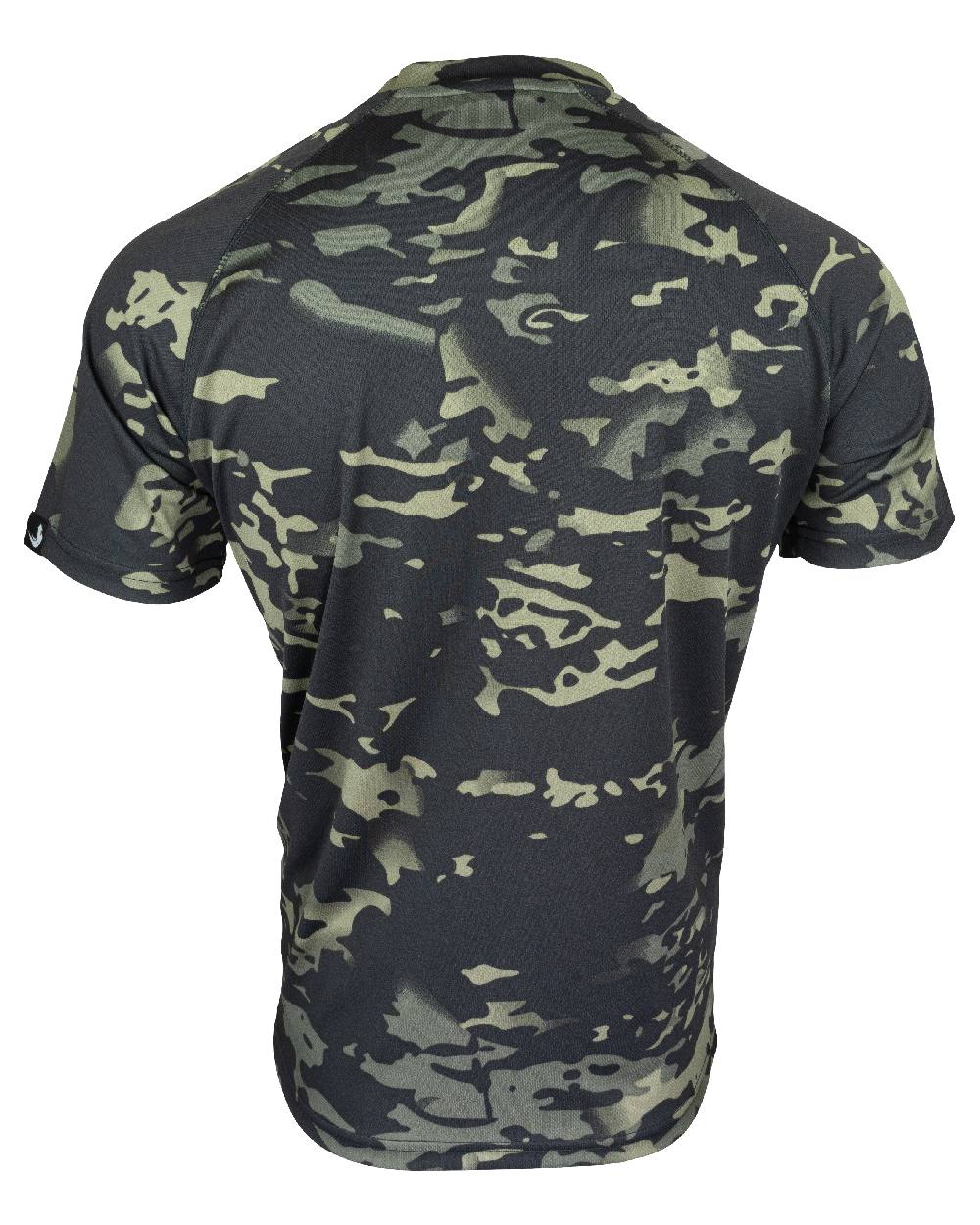 VCAM Black Coloured Viper Mesh-Tech T-Shirt on white background #colour_vcam-black