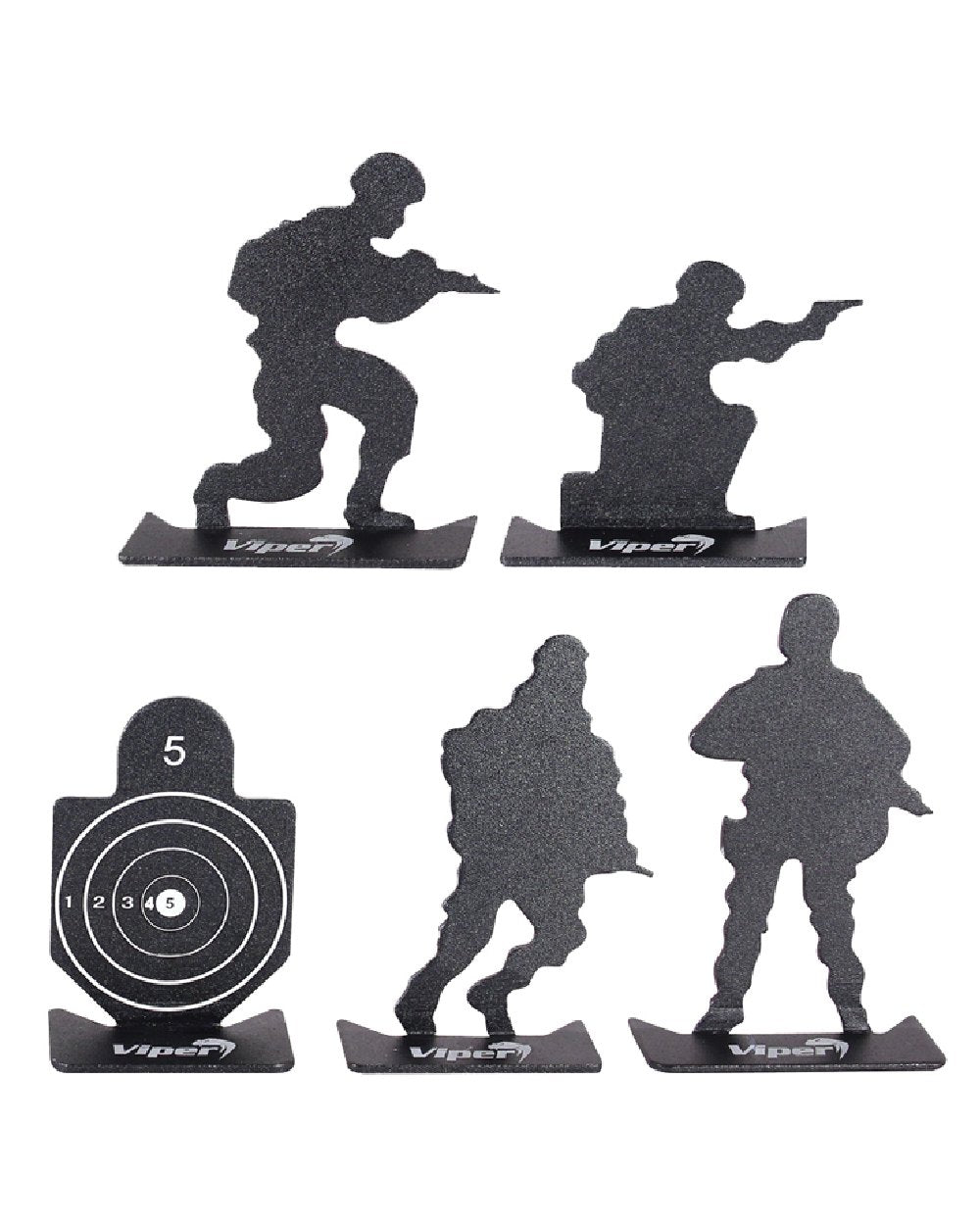 Black Coloured Viper Micro Target Set on white background #colour_black