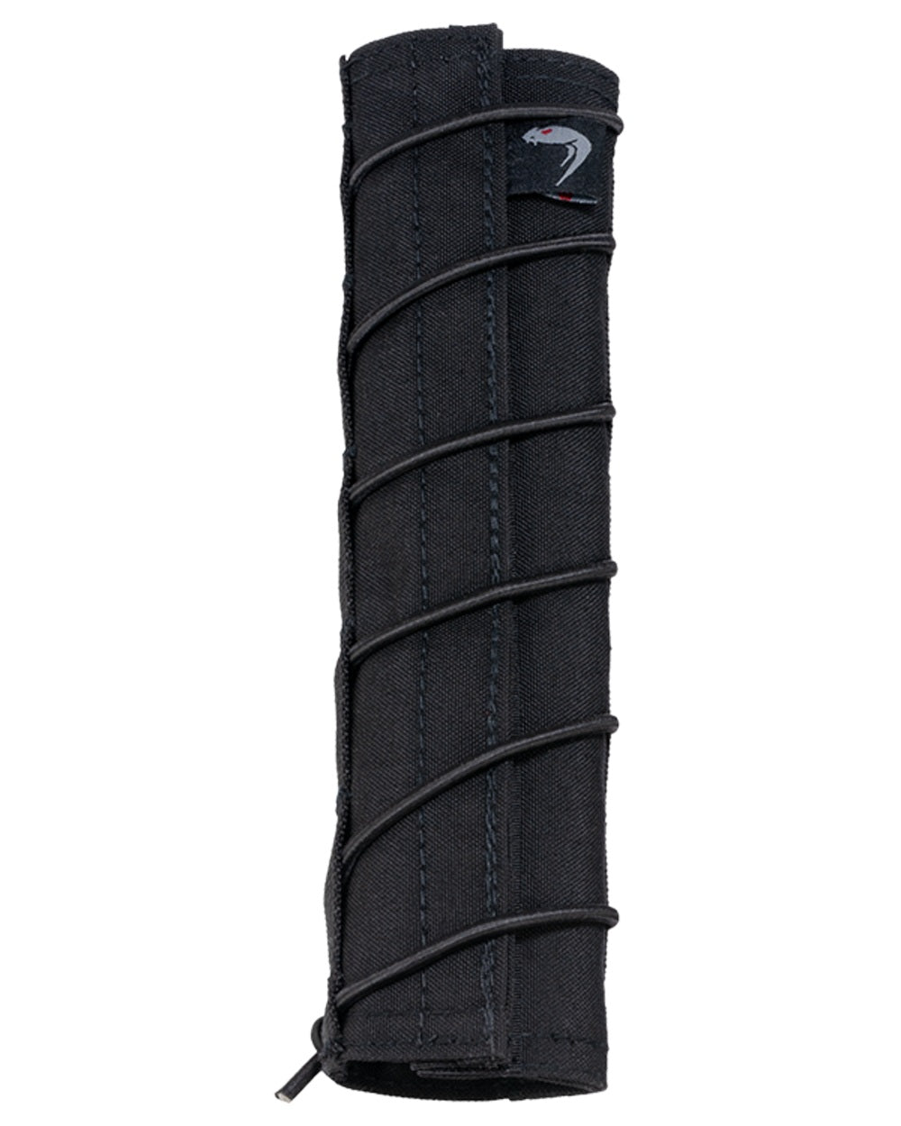 Black Coloured Viper Moderator Cover on white background #colour_black