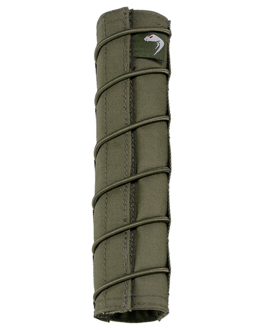 Green Coloured Viper Moderator Cover on white background #colour_green