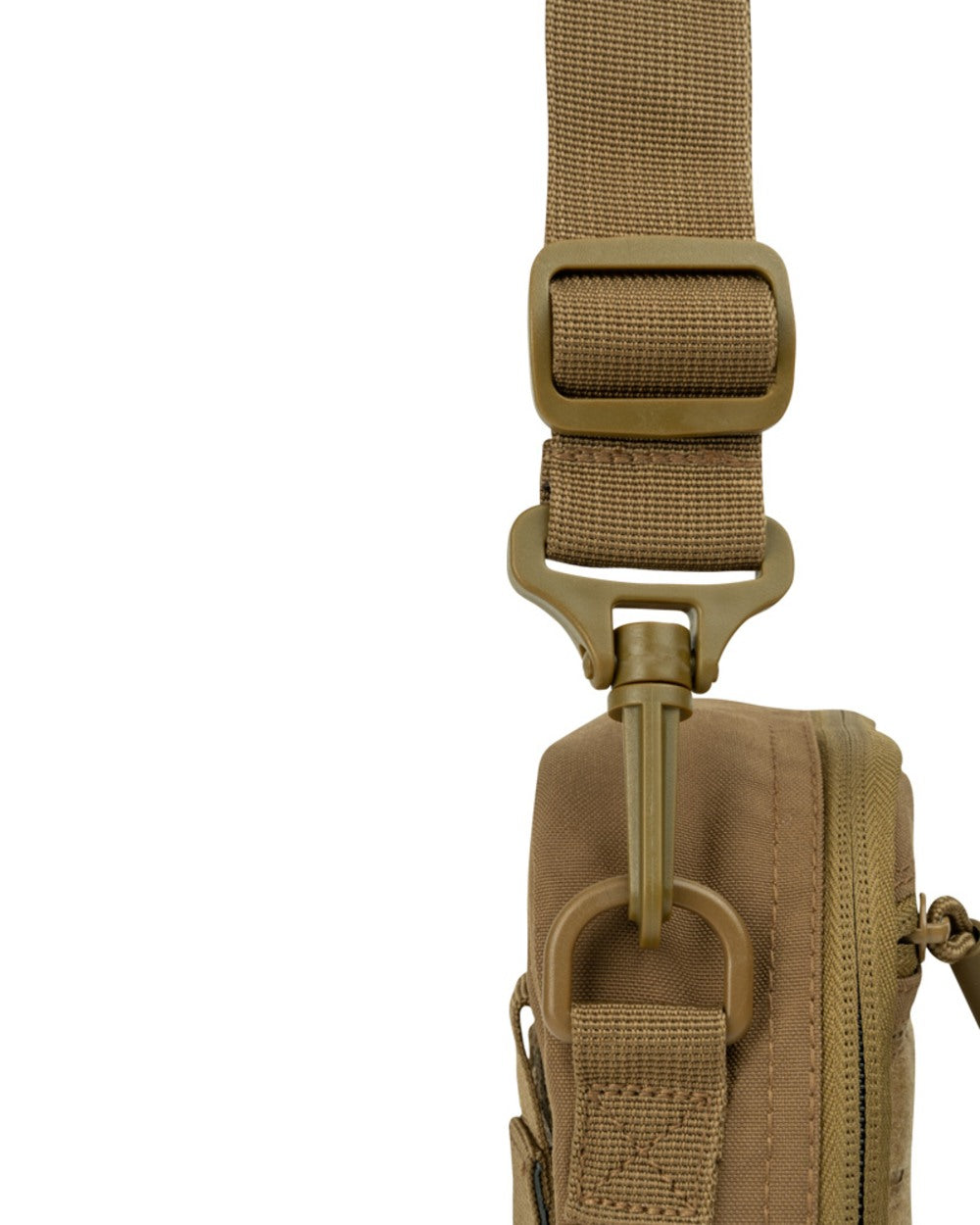 Dark Coyote Coloured Viper Modular Carry Pouch on white background #colour_dark-coyote