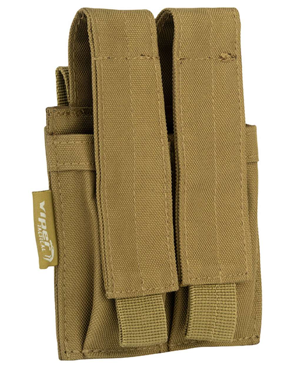 Coyote Coloured Viper Modular Double Pistol Mag Pouch on white background #colour_coyote