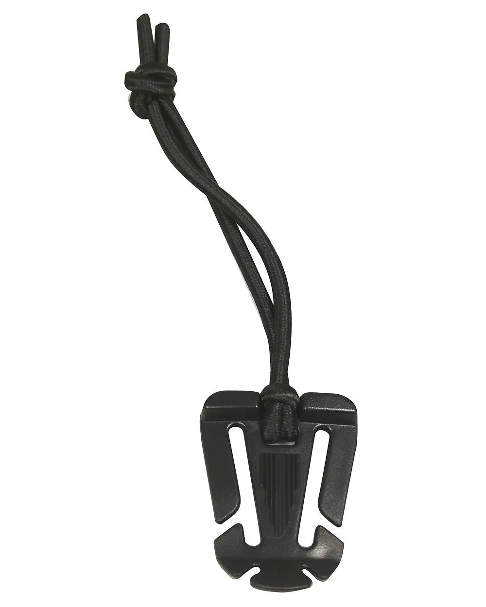 Black Coloured Viper Molle Bungee Retainer on white background #colour_black