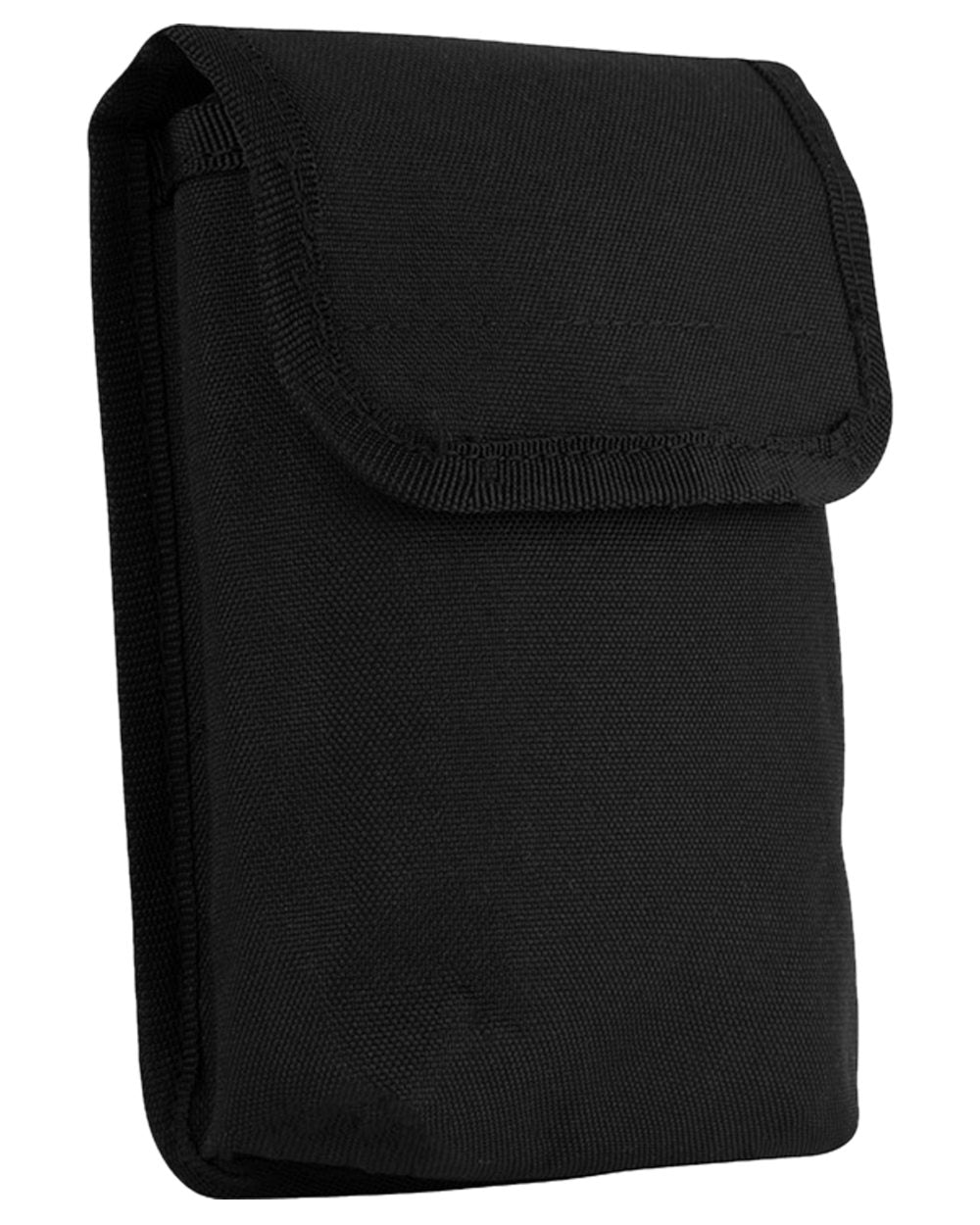 Black Coloured Viper Notebook Pouch on white background #colour_black