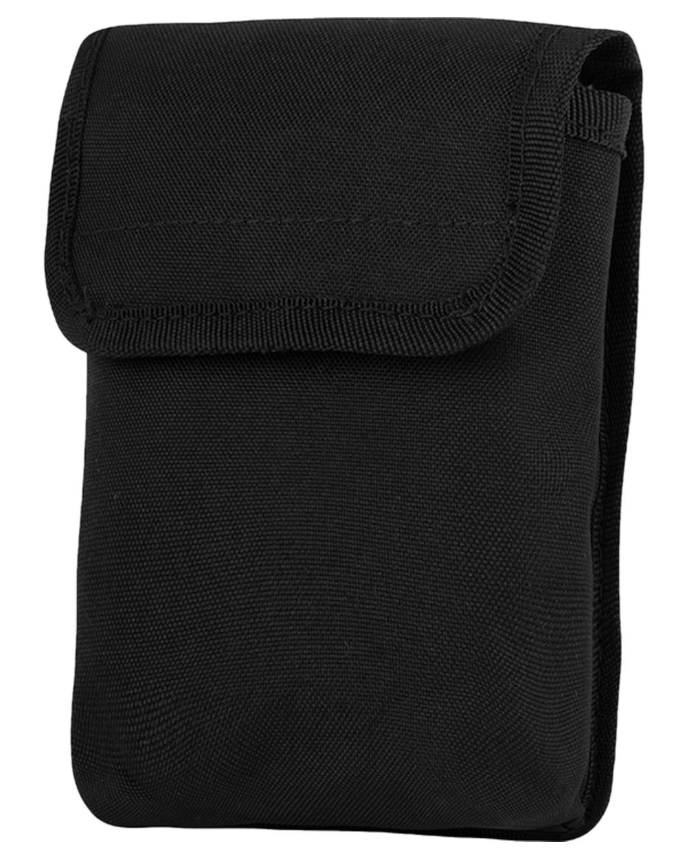 Black Coloured Viper Notebook Pouch on white background #colour_black