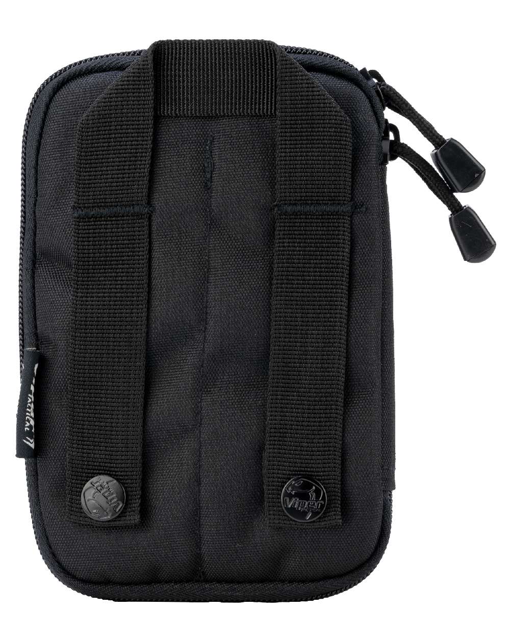 Black Coloured Viper Operators Pouch on white background #colour_black