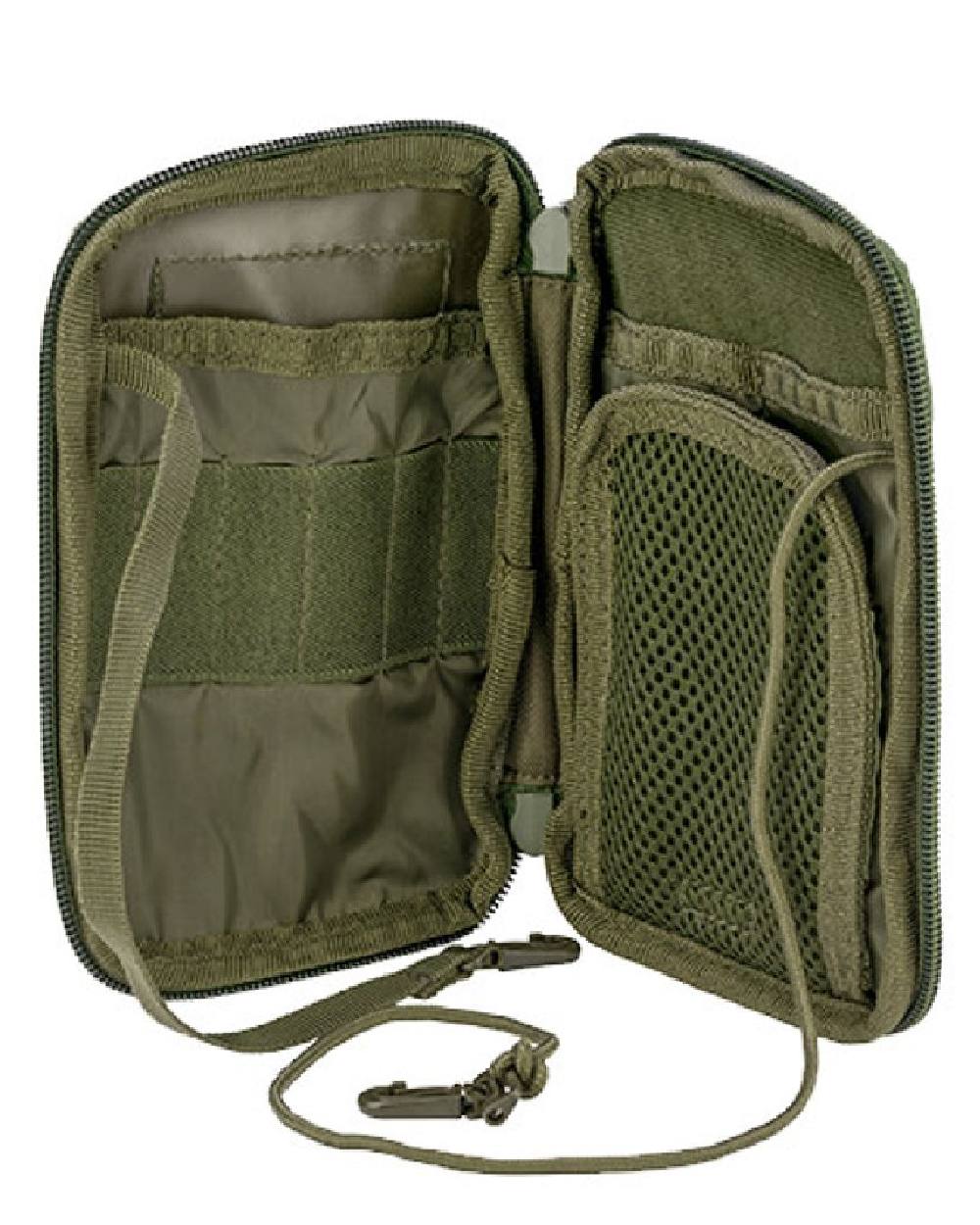 Green Coloured Viper Operators Pouch on white background #colour_green