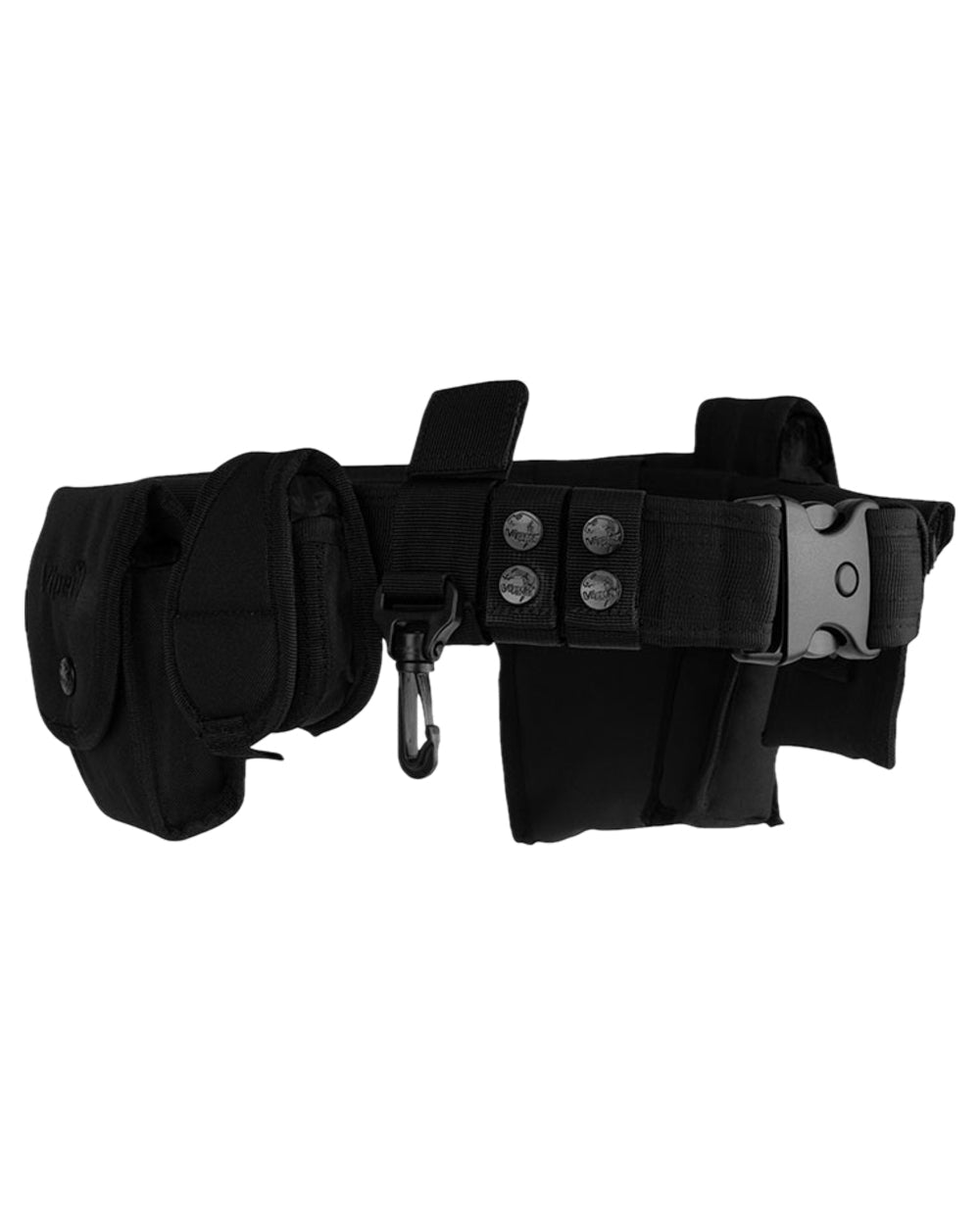 Black Coloured Viper Patrol Belt System on white background #colour_black