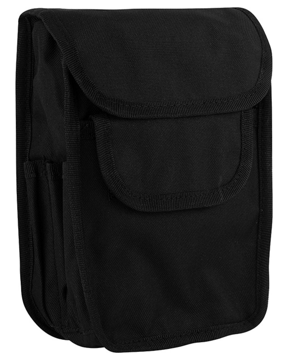 Black Coloured Viper Patrol Pouch on white background #colour_black