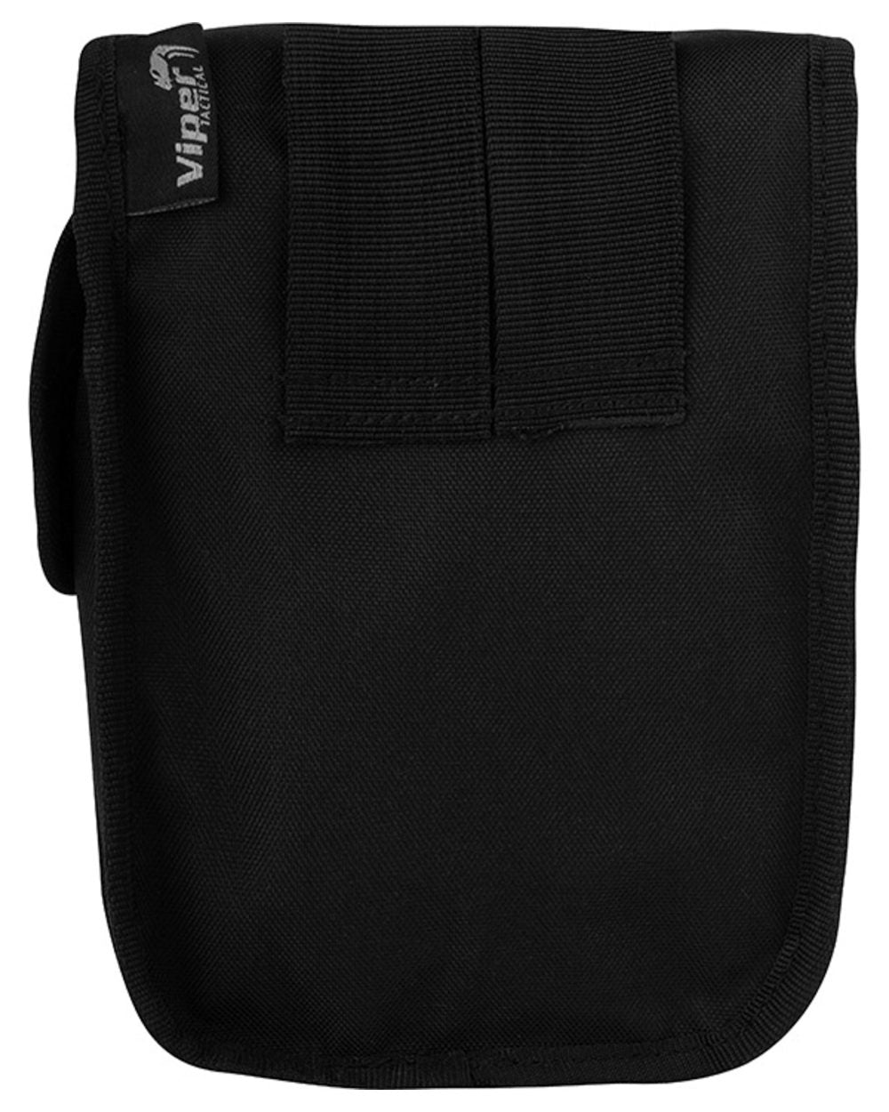 Black Coloured Viper Patrol Pouch on white background #colour_black
